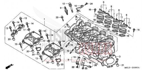 CULASSE CBR1000RR6 de 2006